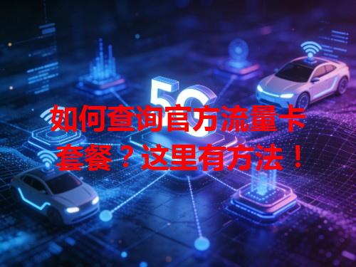 如何查询官方流量卡套餐？这里有方法！