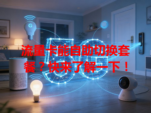 流量卡能自助切换套餐？快来了解一下！