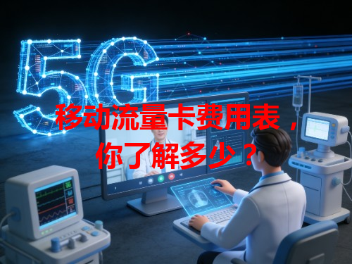 移动流量卡费用表，你了解多少？