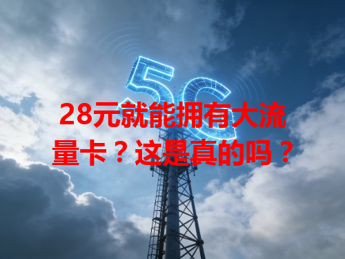 28元就能拥有大流量卡？这是真的吗？