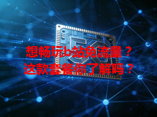 想畅玩b站免流量？这款套餐你了解吗？