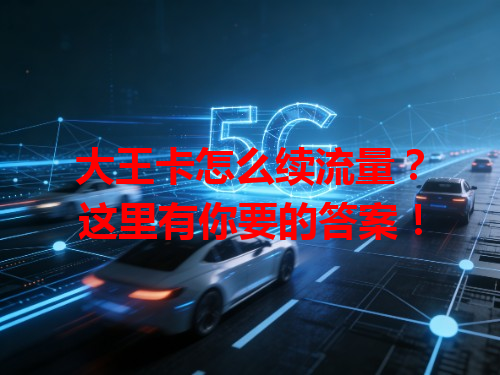 大王卡怎么续流量？这里有你要的答案！