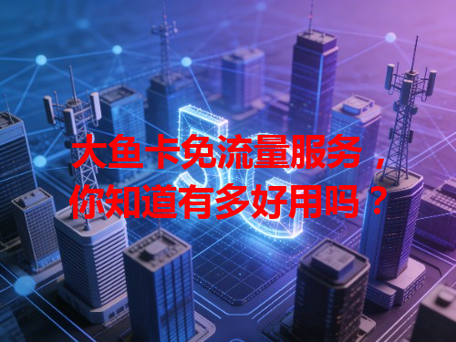 大鱼卡免流量服务，你知道有多好用吗？