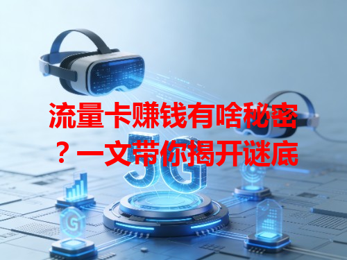 流量卡赚钱有啥秘密？一文带你揭开谜底