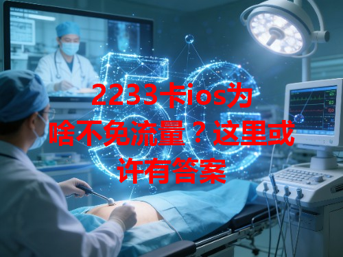 2233卡ios为啥不免流量？这里或许有答案