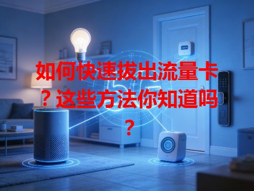 如何快速拔出流量卡？这些方法你知道吗？