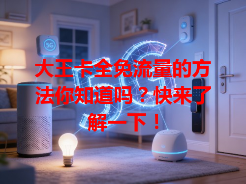 大王卡全免流量的方法你知道吗？快来了解一下！