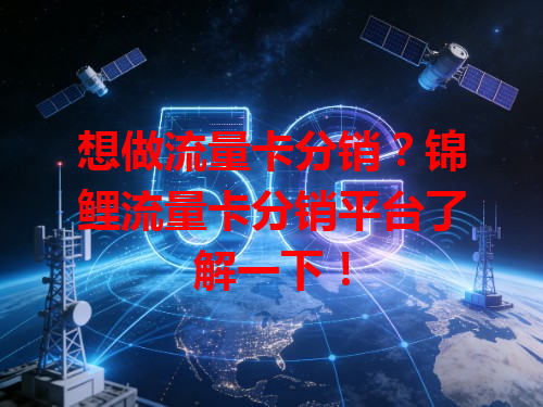 想做流量卡分销？锦鲤流量卡分销平台了解一下！