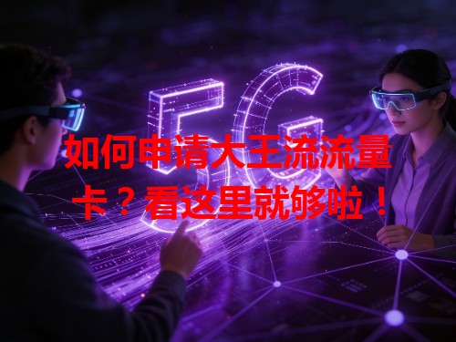 如何申请大王流流量卡？看这里就够啦！