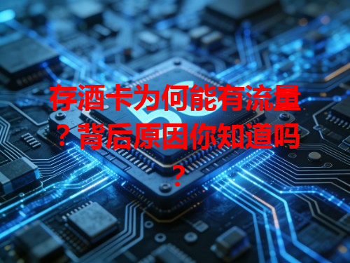 存酒卡为何能有流量？背后原因你知道吗？