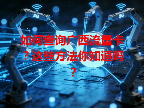 如何查询广西流量卡？这些方法你知道吗？