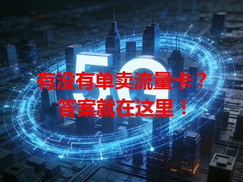 有没有单卖流量卡?答案就在这里!