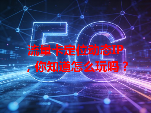流量卡定位动态IP,你知道怎么玩吗?
