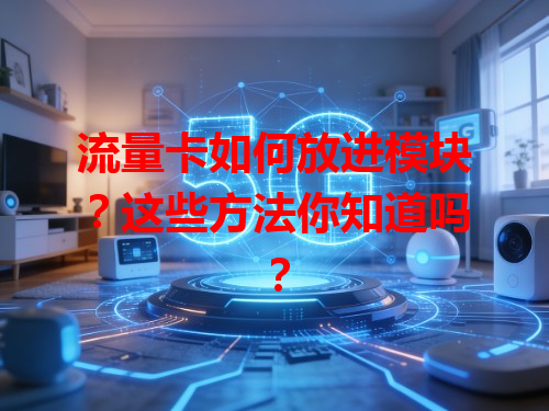 流量卡如何放进模块？这些方法你知道吗？