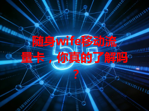随身wife移动流量卡，你真的了解吗？