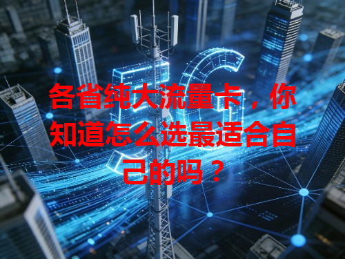 各省纯大流量卡，你知道怎么选最适合自己的吗？