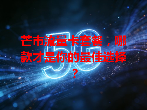 芒市流量卡套餐，哪款才是你的最佳选择？
