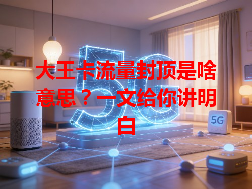 大王卡流量封顶是啥意思？一文给你讲明白