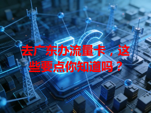 去广东办流量卡，这些要点你知道吗？