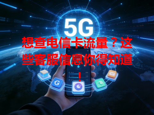 想查电信卡流量？这些客服信息你得知道！