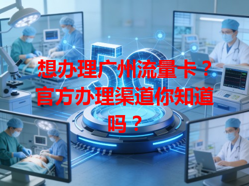 想办理广州流量卡？官方办理渠道你知道吗？