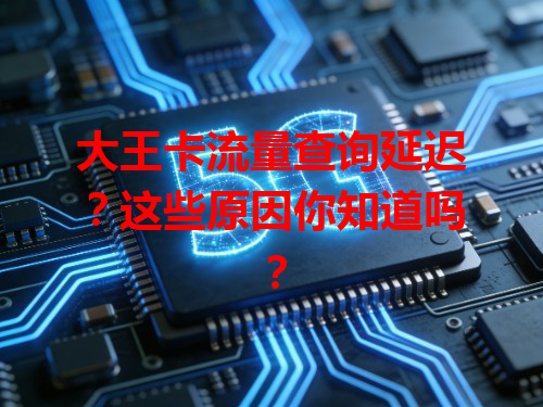 大王卡流量查询延迟？这些原因你知道吗？