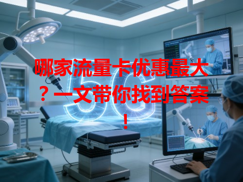 哪家流量卡优惠最大？一文带你找到答案！