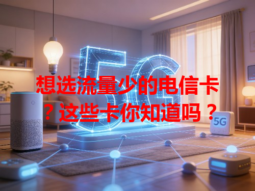 想选流量少的电信卡？这些卡你知道吗？