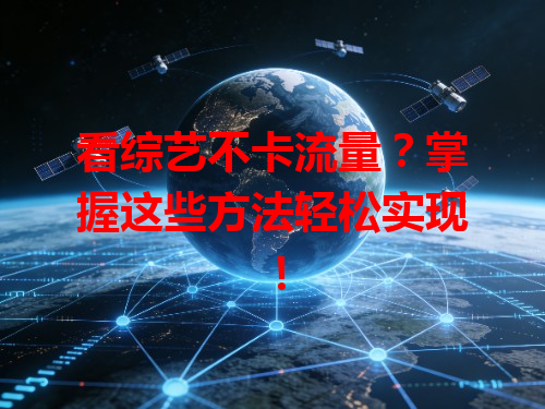 看综艺不卡流量？掌握这些方法轻松实现！