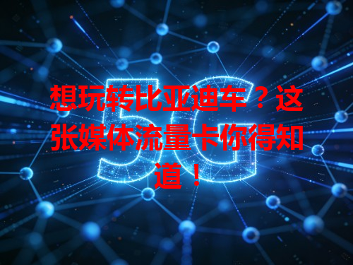 想玩转比亚迪车？这张媒体流量卡你得知道！