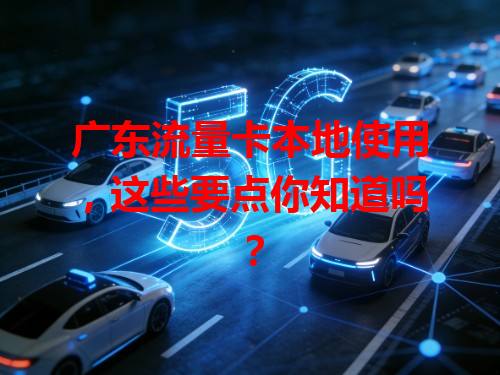 广东流量卡本地使用，这些要点你知道吗？