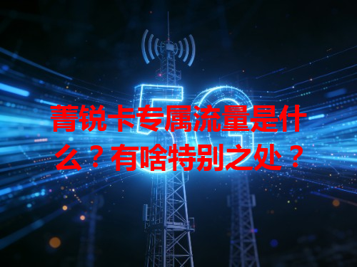 菁锐卡专属流量是什么？有啥特别之处？
