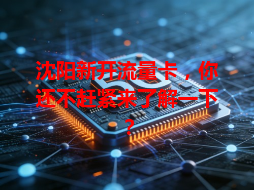 沈阳新开流量卡，你还不赶紧来了解一下？