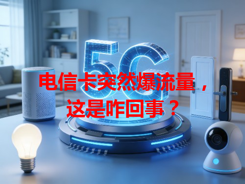 电信卡突然爆流量，这是咋回事？