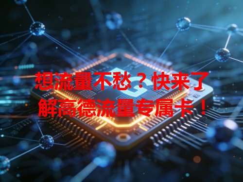 想流量不愁？快来了解高德流量专属卡！
