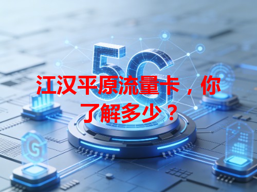 江汉平原流量卡，你了解多少？
