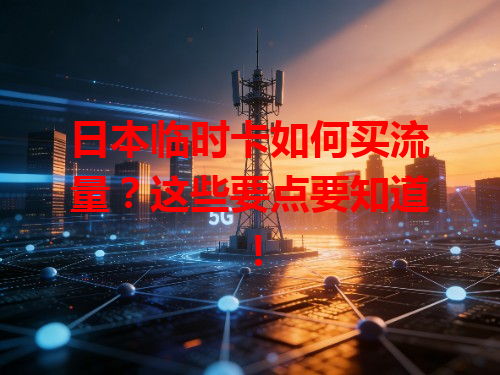 日本临时卡如何买流量？这些要点要知道！