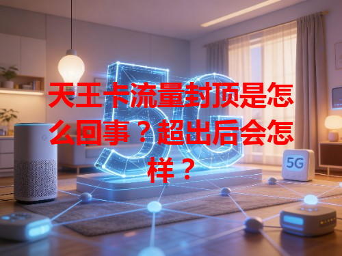 天王卡流量封顶是怎么回事？超出后会怎样？