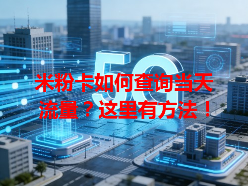 米粉卡如何查询当天流量？这里有方法！