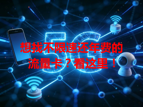 想找不限速还年费的流量卡？看这里！