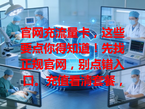官网充流量卡，这些要点你得知道！先找正规官网，别点错入口。充值看清套餐，适配需求。核对手机号和金额，多留意别出错！