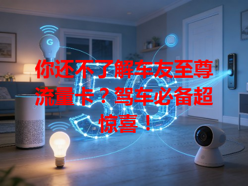 你还不了解车友至尊流量卡？驾车必备超惊喜！