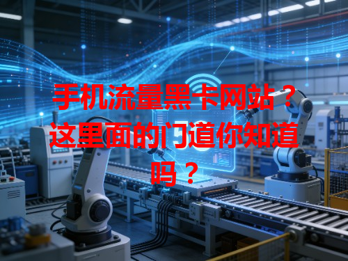 手机流量黑卡网站？这里面的门道你知道吗？