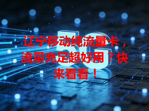辽宁移动纯流量卡，流量充足超好用？快来看看！