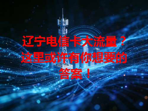 辽宁电信卡大流量？这里或许有你想要的答案！