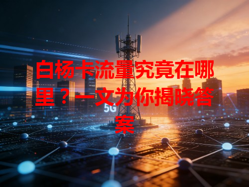 白杨卡流量究竟在哪里？一文为你揭晓答案