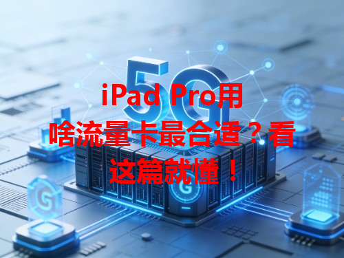 iPad Pro用啥流量卡最合适？看这篇就懂！