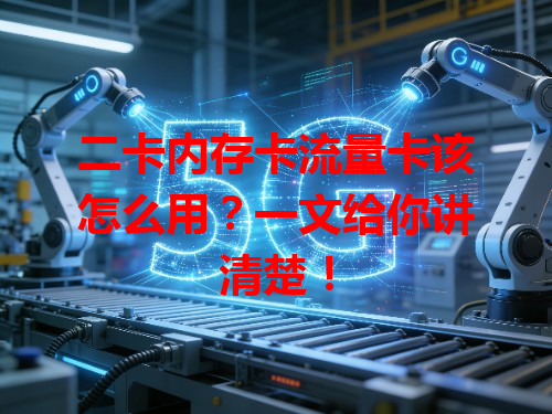 二卡内存卡流量卡该怎么用？一文给你讲清楚！