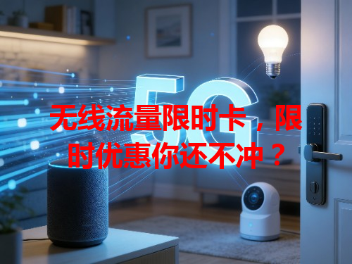 无线流量限时卡，限时优惠你还不冲？