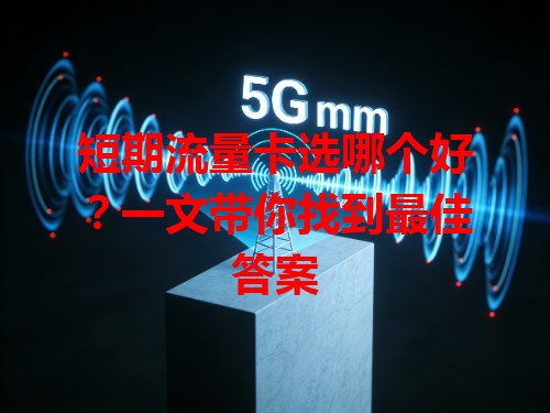 短期流量卡选哪个好？一文带你找到最佳答案